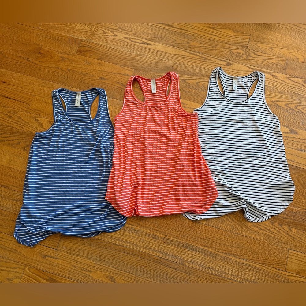 Racerback Longline Tank - set of 3